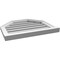 Ekena Millwork Octagonal Top Surface Mount PVC Gable Vent w/ 2"W x 2"P Brickmould Sill Frame, 24"W x 20"H GVPOT24X2003SF - alternate 2